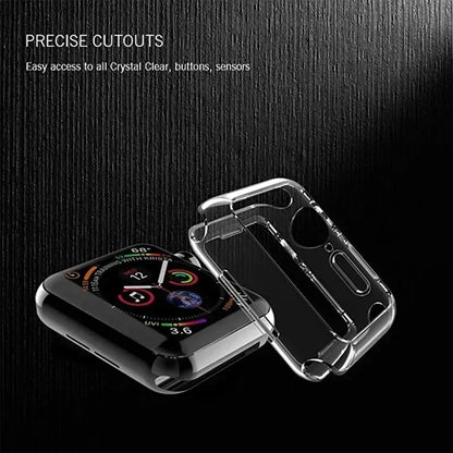 Soft TPU Full Case Screen Protector for Apple Watch Series 2-10 & SE/Ultra – 41mm-49mm iWatch Cover