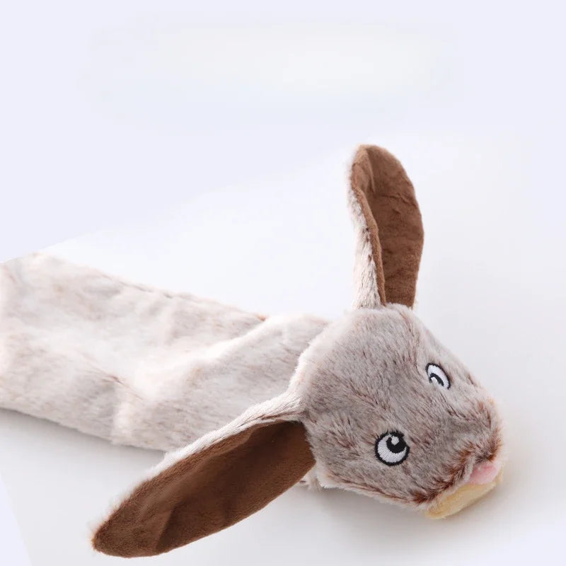 Funny Stuffingless Dog Toys – Durable Plush Animal Chew Toy with Squeakers & Crinkle, New Pet Squeak Toy