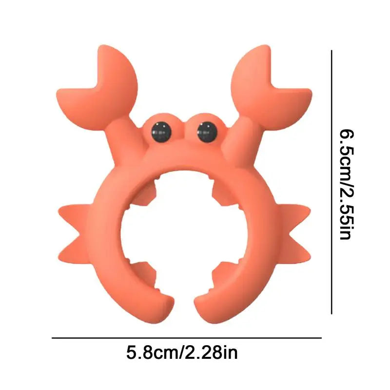 Crab Shaped Silicone Utensil Rest - Anti-Overflow Ladle & Spatula Holder Kitchen Countertop Gadget