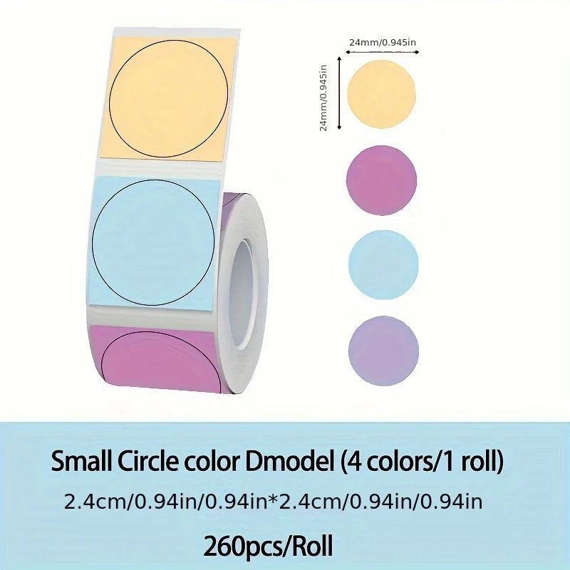 P50 Mini Portable Wireless Thermal Label Printer – Supports 12-50mm Colorful Thermal Paper