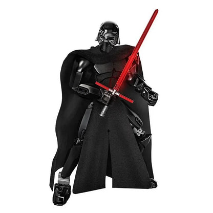 Space Wars Buildable Action Figures — Kylo Ren, Chewbacca, Boba Fett, Jango Fett & General Grievous Toys for Kids (KSZ605/617/326)