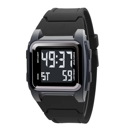 YIKAZE Men's Digital Sport Watch – 50M Waterproof Retro Multifunction Military LED Alarm Wristwatch Gift