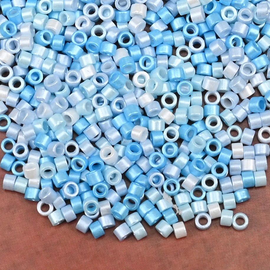 2.5mm Mini Glass Cylinder Beads – Antique Pearl Color Craft Beads for DIY Bracelets & Necklaces Jewelry Making Accessories
