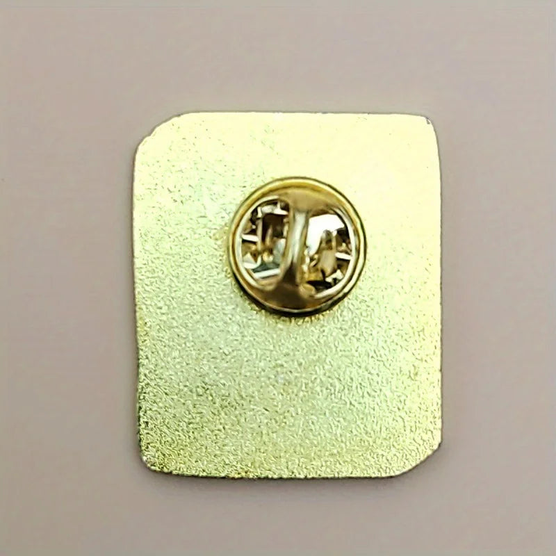 1984 Novel-Inspired Metal Brooch – Durable Badge for Men, Fashion Backpack & Clothing Accessory