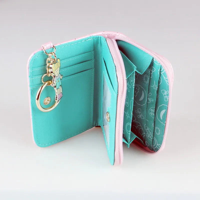 Pink Quilted Women's Wallet - Stylish Female Coin Purse (Model 6717)