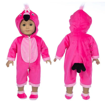 Animal Pajamas for 18-inch Dolls – Clothes & Accessories for American Girl & Our Generation Dolls
