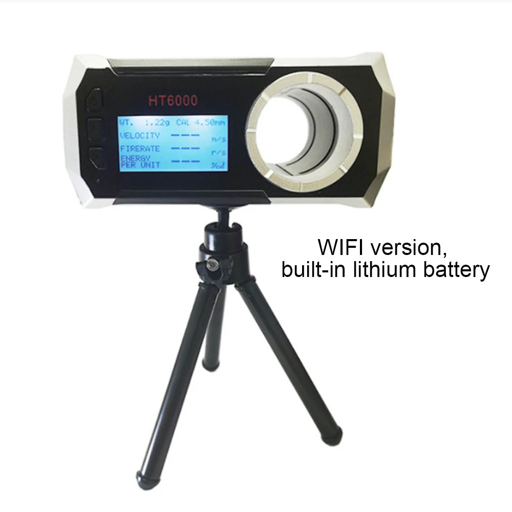 LCD Screen Bullet Firing Speed Chronograph HT6000 – Shooting Velometer for Air Gun, Paintball Gun, and Smart Speed Tester with APP