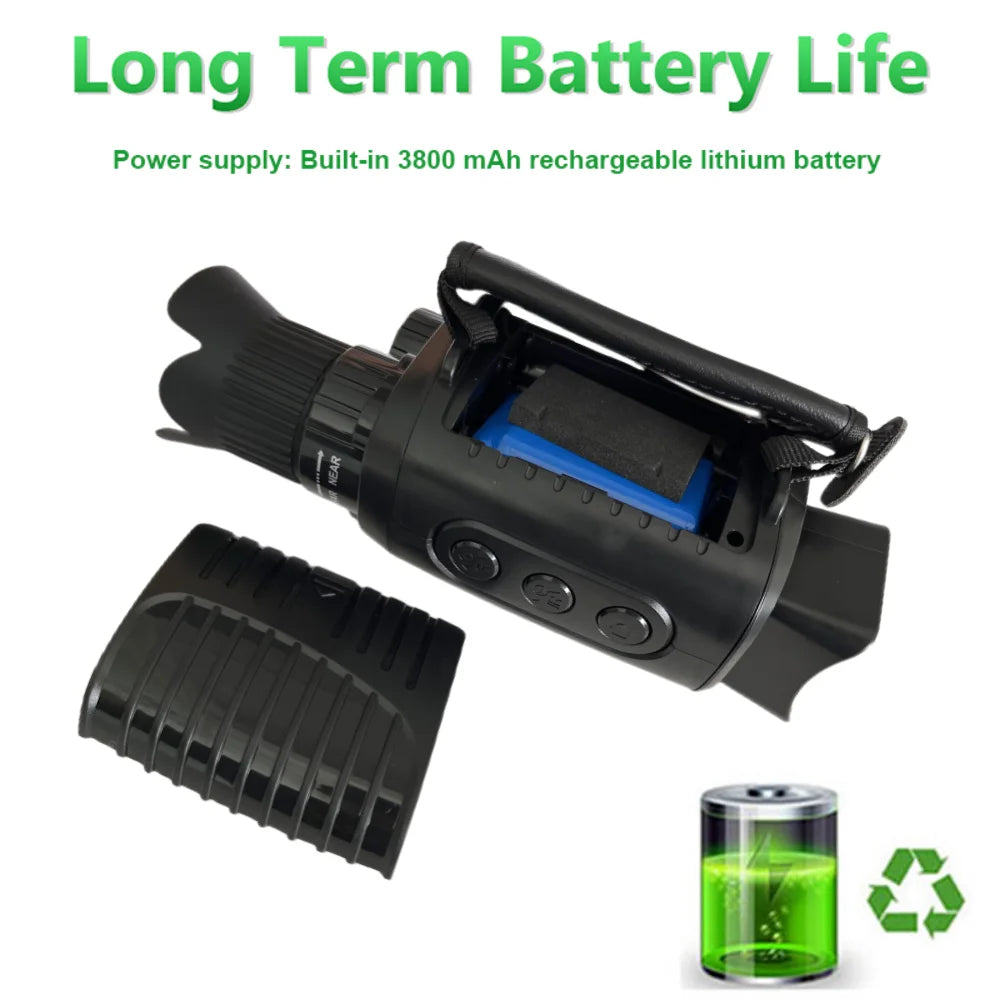1080P HD Monocular Night Vision – 5X Infrared Zoom Hunting Telescope, 300m Full Darkness Range
