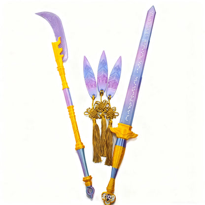 3PCS Hunters Knives for Mira – Cartoon Roleplay & Cosplay Sword Props for Rumi Enhanced Version, Carnival Costume Accessories