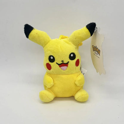 10PC Pokemon Plush Keychain Set – Squirtle, Charmander, Pikachu & Bulbasaur 12cm Stuffed Pendant Toys