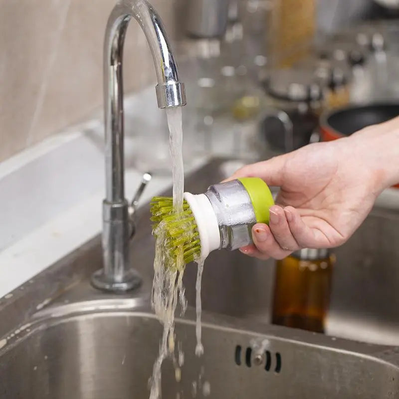 Efficient Kitchen Pot Brush: Non-Greasy, Descaling Dishwashing Tool for Easy Cleaning