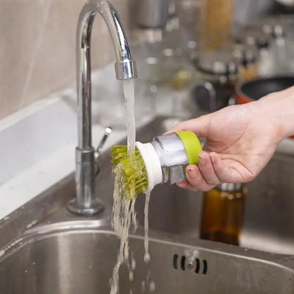 Efficient Kitchen Pot Brush: Non-Greasy, Descaling Dishwashing Tool for Easy Cleaning