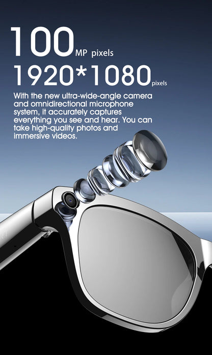 Xiaomi MIJIA 1080P HD AI Smart Glasses — Cat GPT, 100MP Camera, Bluetooth Calls, Voice Assistant, 260mAh Battery