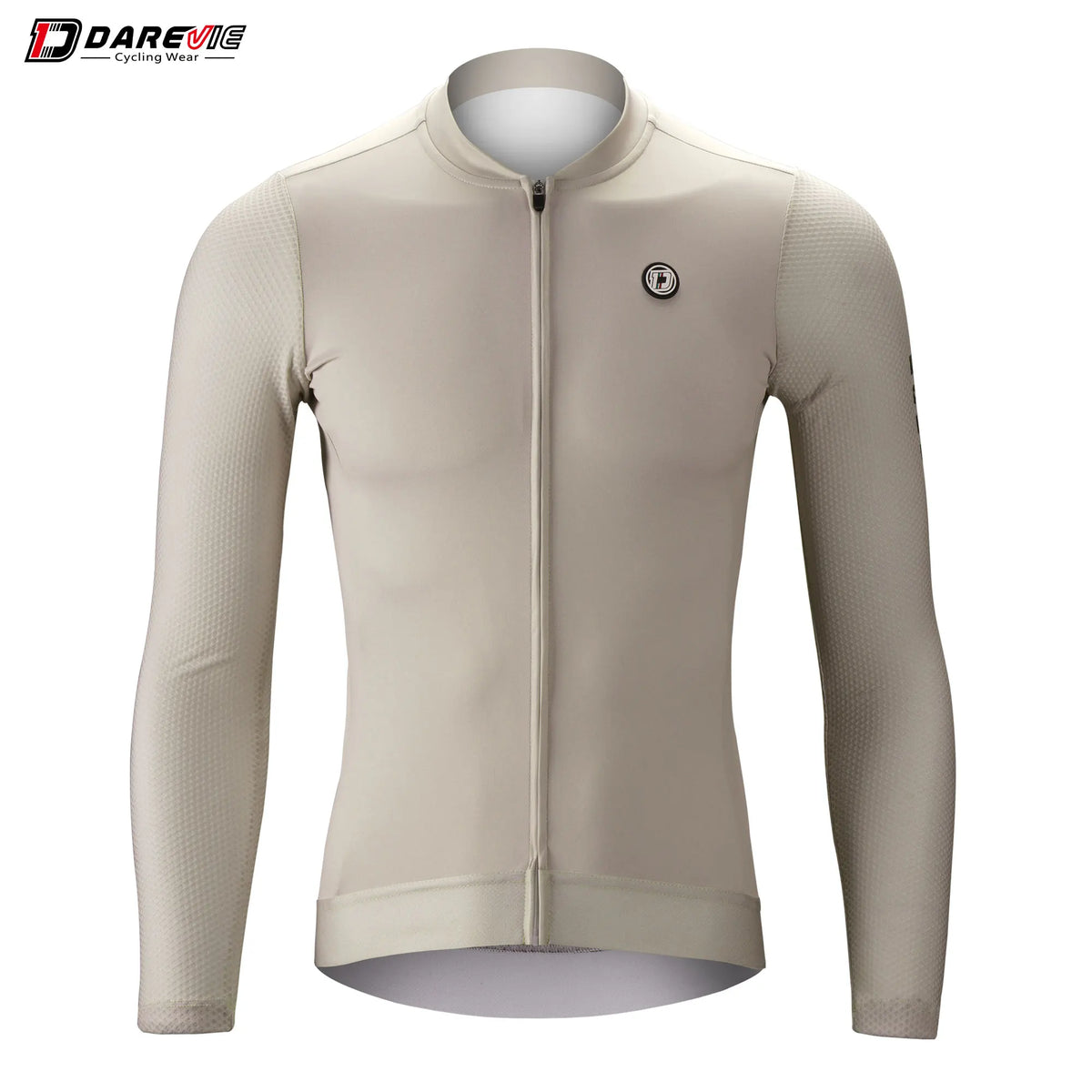 DAREVIE Cycling Jersey - Long Sleeve Aero 3D Mesh Breathable Cycling Shirt for Men and Women
