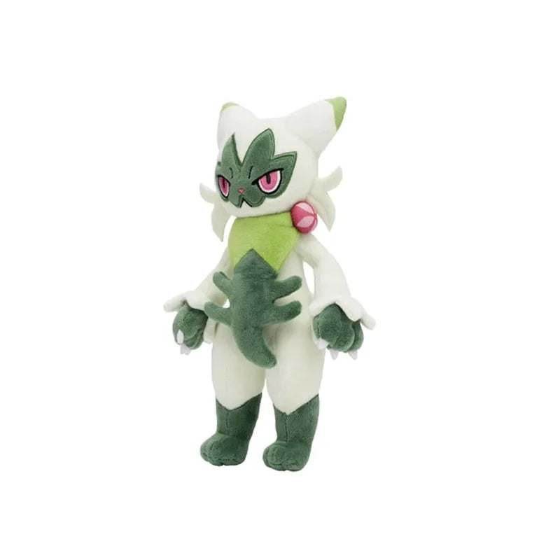 Pokemon Sprigatito Plush – Floragato & Meowscarada Evolution Stuffed Doll, 9th Gen Anime Toy Gift for Kids