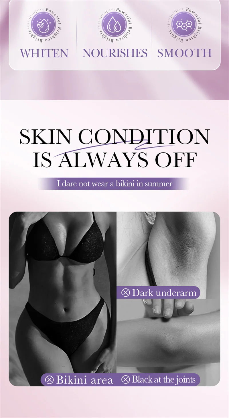 Whitening Cream for Private Parts – Underarm, Inner Thigh & Knee Brightening Serum