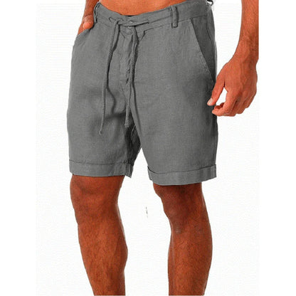 Men’s Summer Cotton Linen Shorts – Lightweight Breathable Casual Sport & Fitness Streetwear Pants