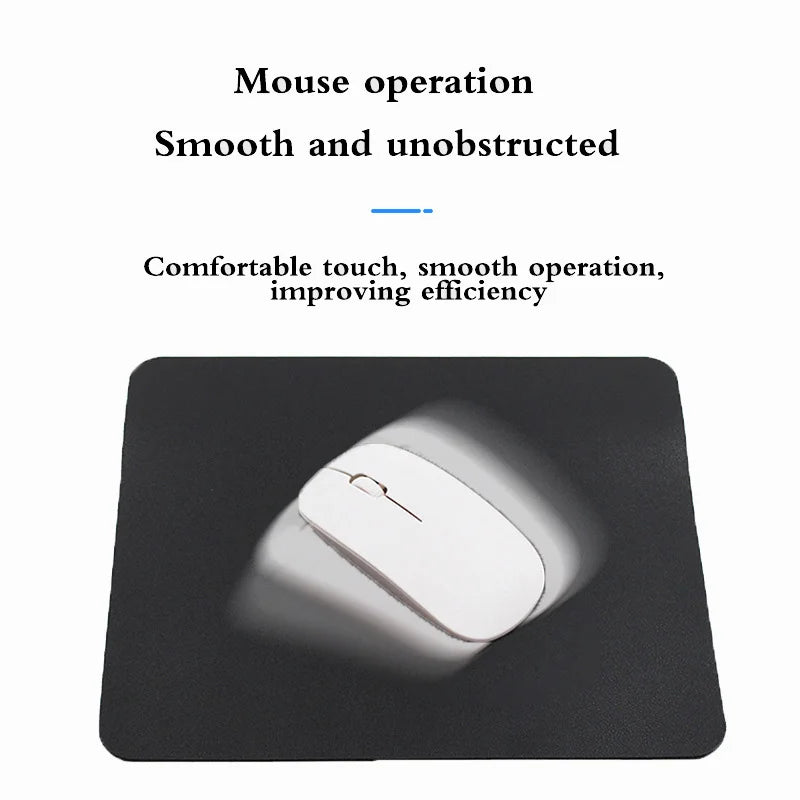 PU Leather Mouse Pad – Non-Slip Waterproof Gaming & Office Desk Mat, Anti-Scratch Easy Clean Surface for PC & Laptop Desktop Use