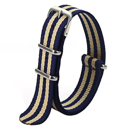 Nylon Watch Strap 16mm 18mm 20mm 22mm — Waterproof Army Sport Watch Band Replacement Belt