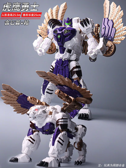 Lijiang Tigerhawk 25.5CM Transformable Action Figure – BW Two Forms Collectible Toy