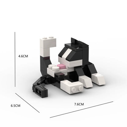 Animal Series 62-Piece Cat MOC Building Blocks – DIY Educational Toy for Kids, Birthday Gift