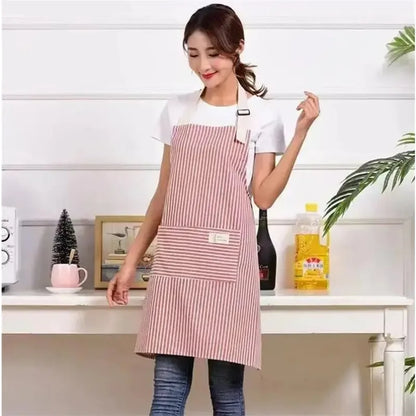 Kitchen Cooking & Baking Apron - Durable, Easy-Clean Protective Apron for Home Kitchens and Catering Services
