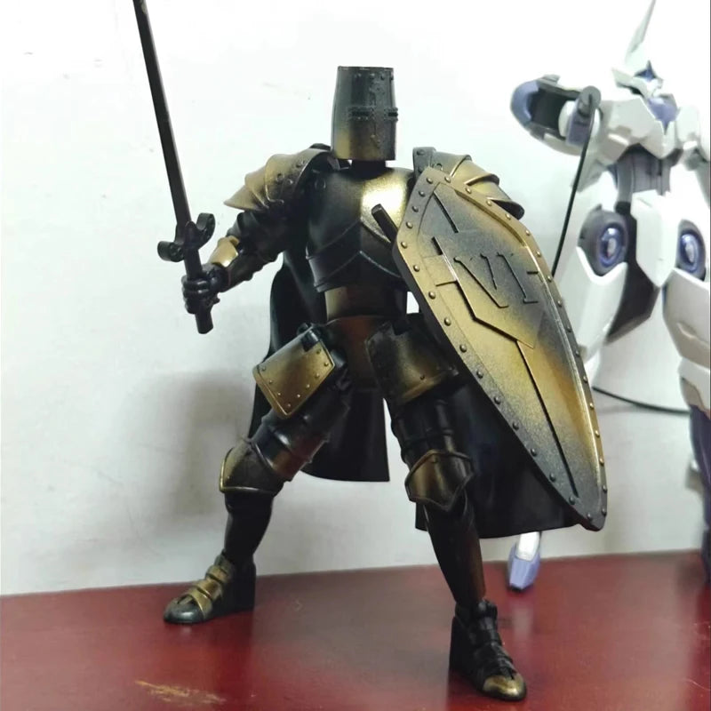Medieval Knight Lucky 13 Action Figure – Movable Joint 3D Building Block Toy for Boys & Gift