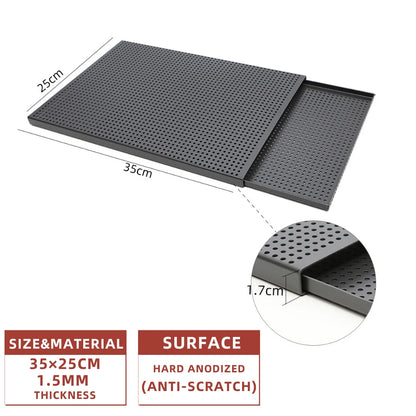 Puff Pastry Baking Tray – Rectangular Perforated Mille Feuille Pan for Oven & Bread