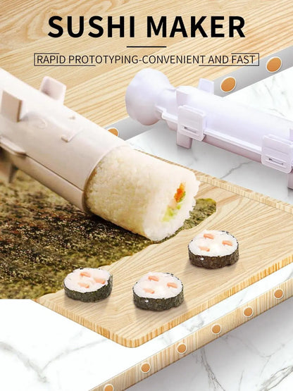 Quick Sushi Maker Roller: DIY Sushi Device Making Machine - Vegetable Meat Rolling Gadgets for Kitchen Ware