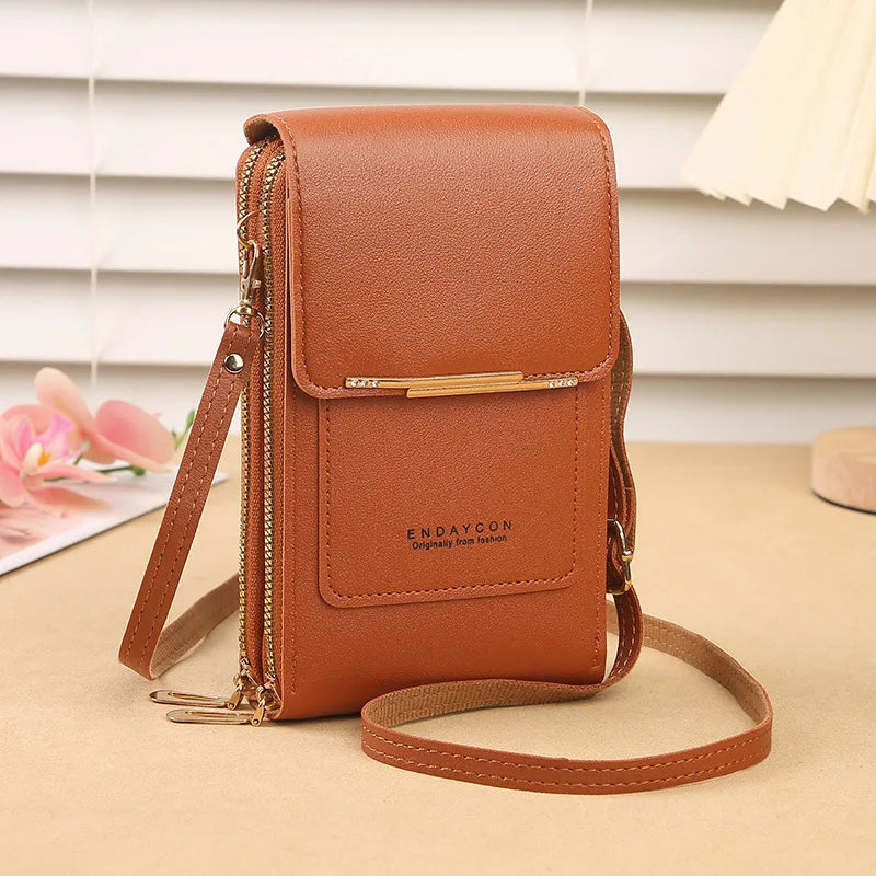 Crazy Bag Women's Fashion Touch Screen Lock Cell Phone Bag – Mobile Phone & Card Holder Crossbody Shoulder Bag