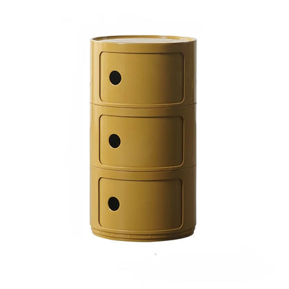 Nordic Round Bedside Table – Mini 2/3/4/5 Layer Cute Storage Cabinet, Creative Living Room & Bedroom Furniture