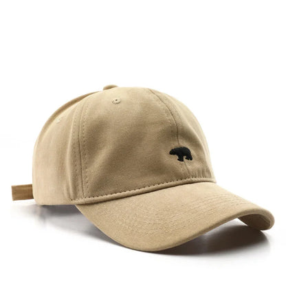 Spring Summer Polar Bear Embroidery Baseball Cap – Unisex Cotton Snapback Sun Hat