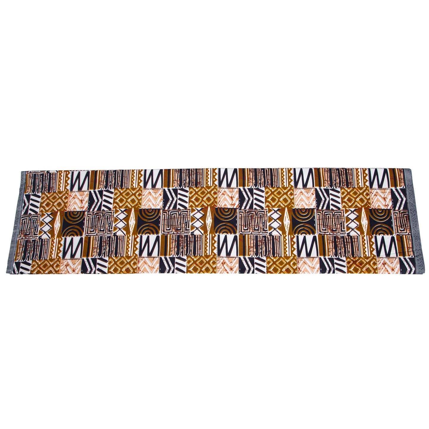 African Wax Kente Print Fabric - 3/6 Yard 100% Polyester Party Dress Material