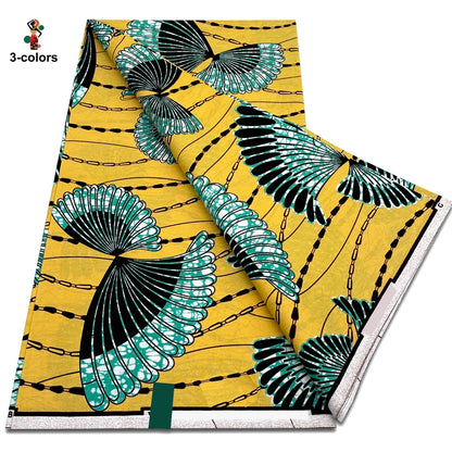 2026 Original African Wax Print Fabric - 100% Cotton Nigerian Ankara Batik Soft Pagne Material