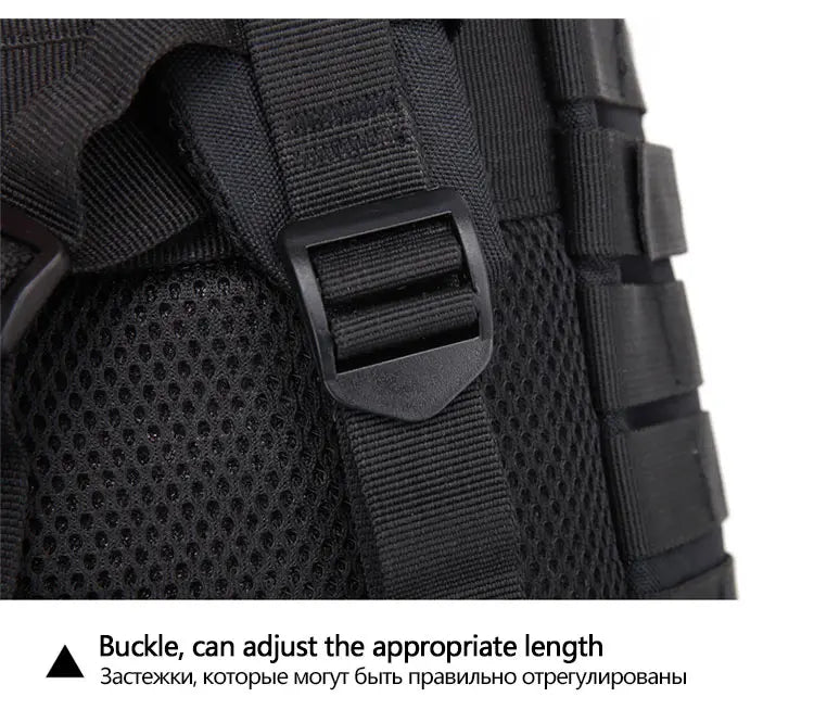 50L Tactical Backpack – Large Capacity Men’s Waterproof Rucksack for Hiking, Camping, Hunting & Outdoor Adventures