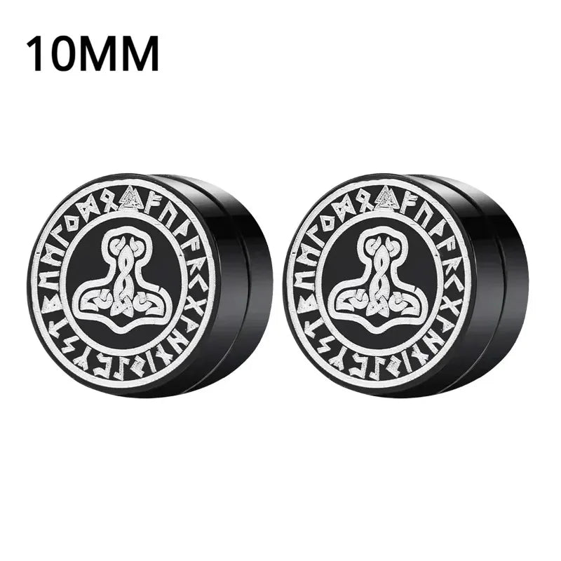 Crystal Magnetic Ear Studs – Punk Round Zircon Non-Piercing Earrings for Men & Women