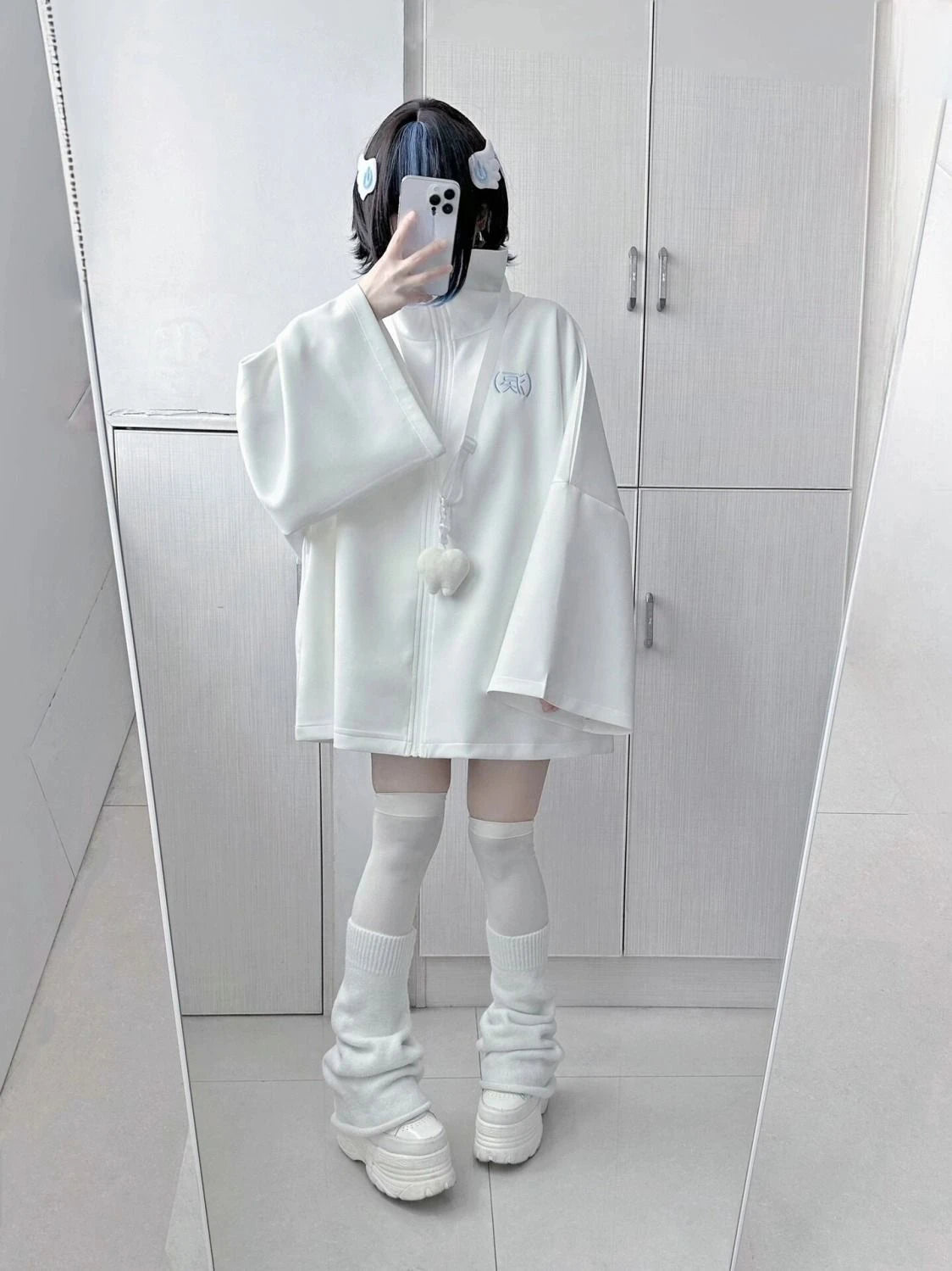 Spring Casual Hoodie – Women’s Loose Y2K Aesthetic Oversized Embroidered Harajuku Zipper Grunge Sweatshirt