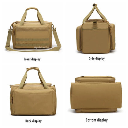 Range Bag – Outdoor Hunting & Shooting Training Molle Gun Bag, Large Capacity Handbag for Climbing, Hiking & Camping