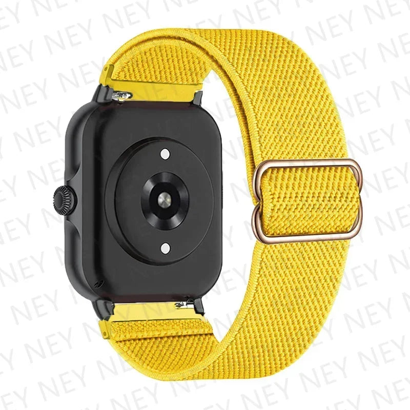Nylon Elastic Watch Band for Amazfit GTS/GTR 4-3-2, Stratos & Bip Series – Bohemian Shiny Adjustable 20mm/22mm Strap
