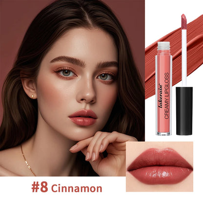 Velvet Matte Lip Gloss – 8 Colors Long-Lasting, Non-Drying, Moisturizing Plumping Lipstick for All Skin Tones
