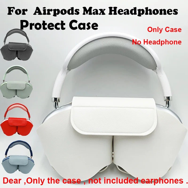 Protective Leather Case for AirPods Max – Soft Cover Against Drops and Scratches