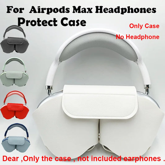 Protective Leather Case for AirPods Max – Soft Cover Against Drops and Scratches