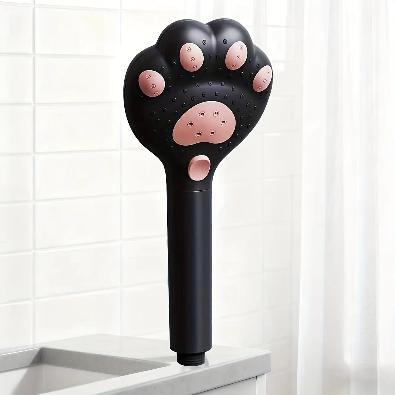 High Pressure Cat Paw Shower Head - 3-Mode Adjustable Filter Water-Saving Bathroom Faucet