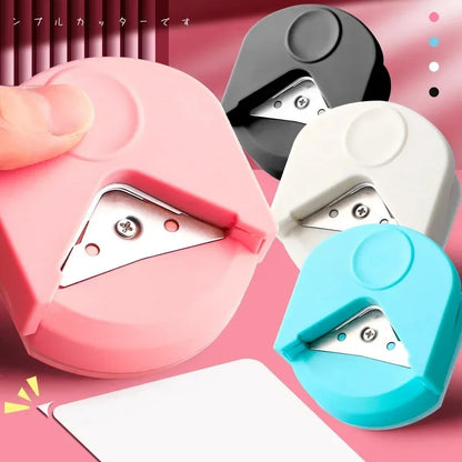 Portable Circle & Corner Cutter Tool – Button Maker Corner Round Punch for Paper, Cards & Photo Cutting