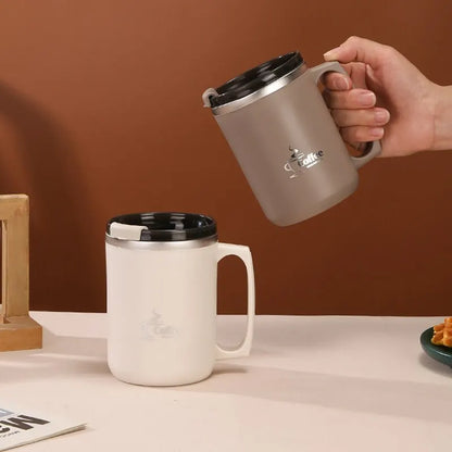 Milk Coffee Cup – Stainless Steel Double Wall Thermal Insulated Water Cup and Mug – Metal Coffee Mug