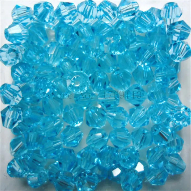 Isywaka 3–8mm Austria Crystal Bicone Glass Beads – Colorful Faceted Loose Spacer Beads for DIY Jewelry Making, Bracelet & Charm Craft Supplies