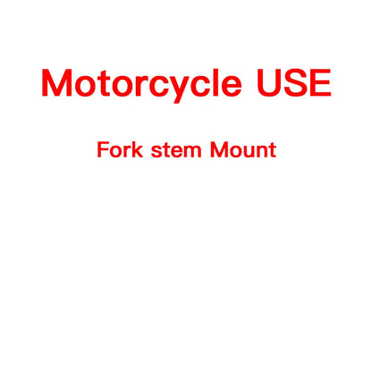 Motorcycle Handlebar Stem Fork Phone Mount — Vibration Dampener with MAG Universal Adapter, Wireless Charger & Mirror Brake Compatible