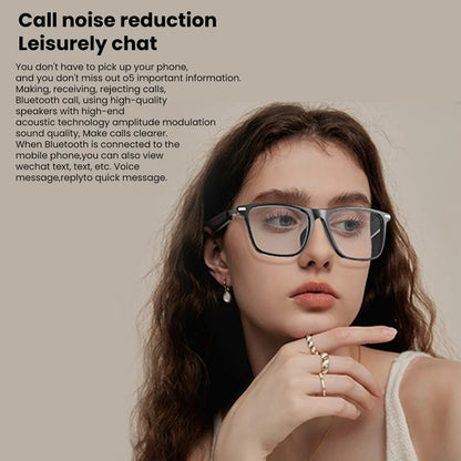 2025 Smart Glasses M01 – Bluetooth Sunglasses with Polarized, Blue Light Filtering Lenses, Waterproof for Men