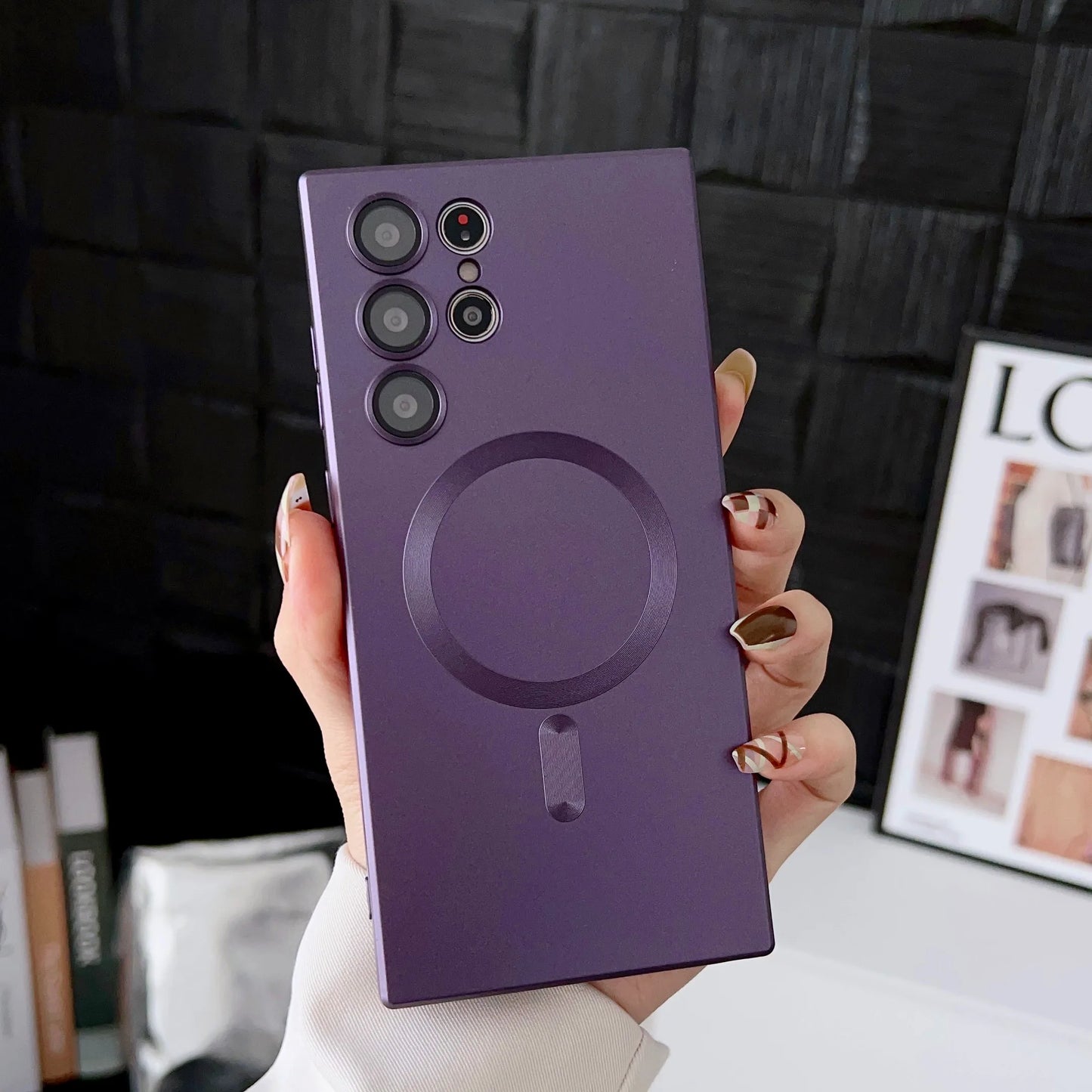Luxury Magnetic Wireless Charging Case - Shockproof Soft Cover for Samsung Galaxy S26, S25, S24 & S23 Series