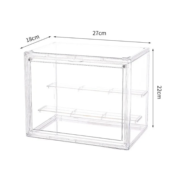 Three-Layer Acrylic Display Rack — Transparent Ladder Organizer for Anime Figures, Car Models, Blind Boxes & Jewelry Sorting